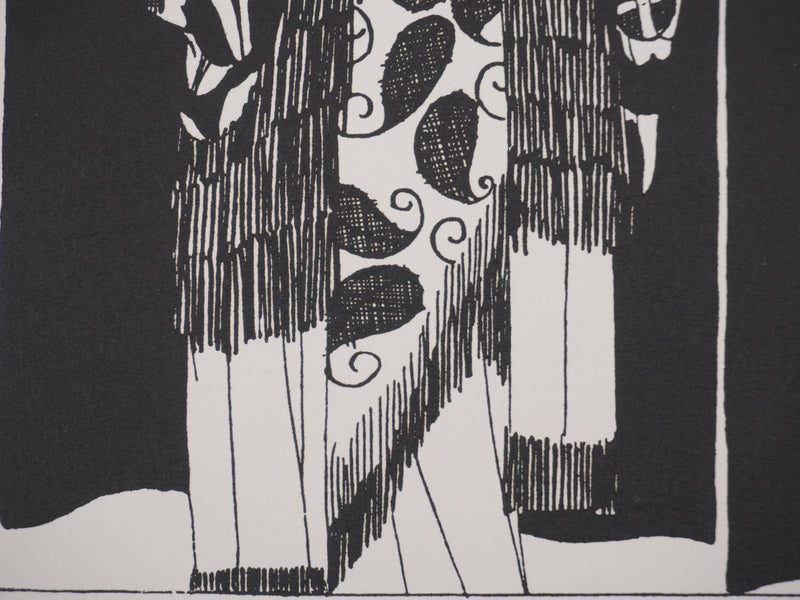 Eduardo Garcia BENITO : Fabre décorateur, La cigarette, Lithographie originale