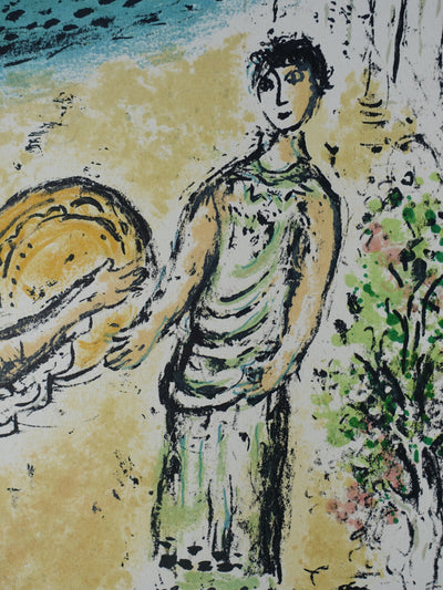 Marc CHAGALL : Télémaque à Athène, Lithographie originale (photo de détail 3) - Crédit photo : Galerie Art.Paris