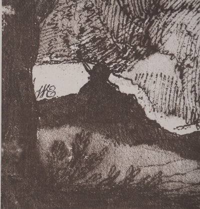 Claude GELLE (dit LE LORRAIN) : Paysage pastoral, Héliogravure signée