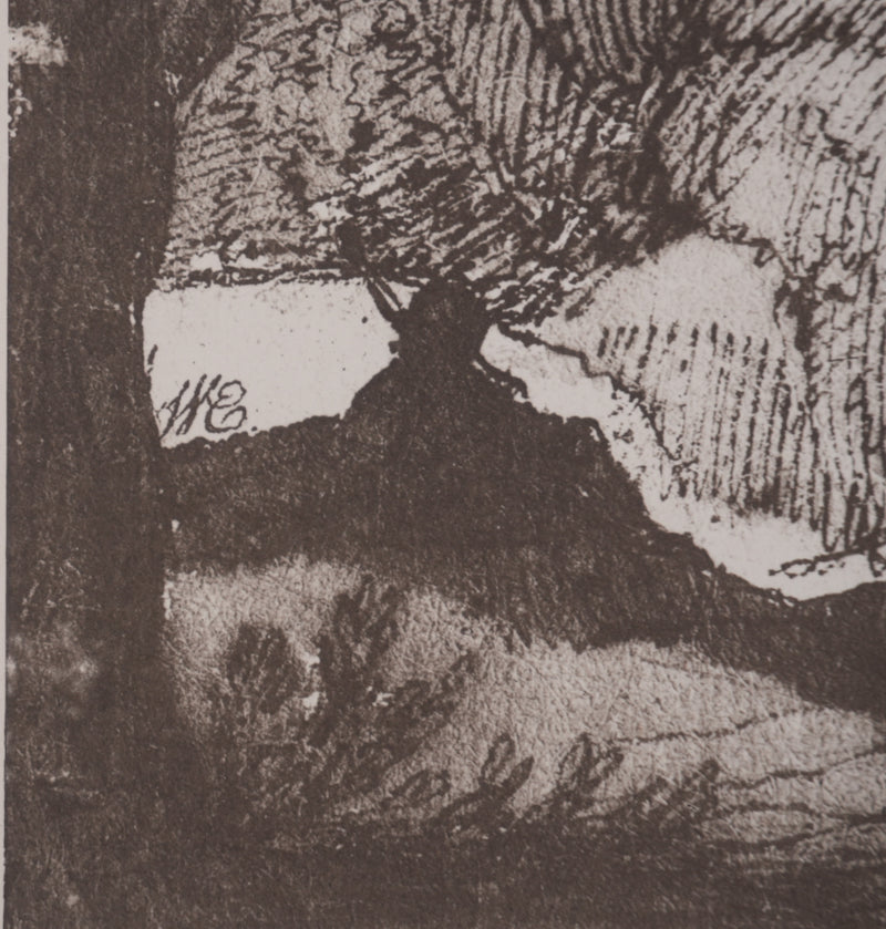 Claude GELLE (dit LE LORRAIN) : Paysage pastoral, Héliogravure signée