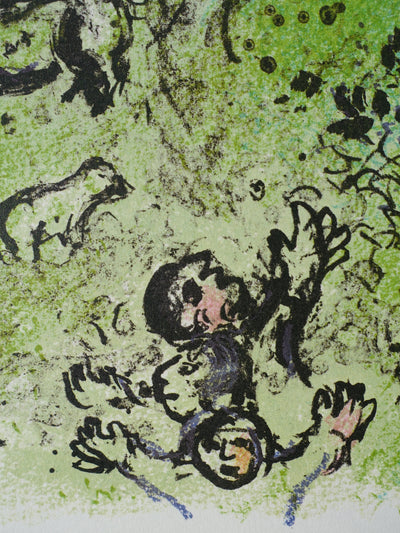 Marc CHAGALL : Le faucon et la colombe, Lithographie originale (photo de détail 4) - Crédit photo : Galerie Art.Paris