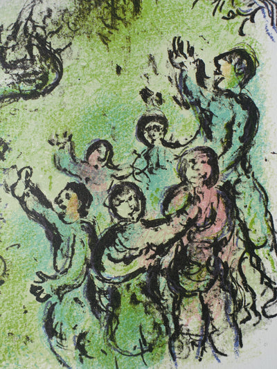 Marc CHAGALL : Le faucon et la colombe, Lithographie originale (photo de détail 5) - Crédit photo : Galerie Art.Paris