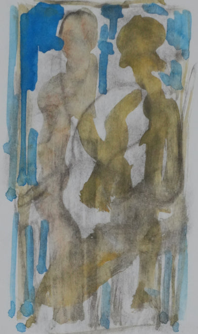 Jacques Gauthier TAL'HOUARN : Les figures abstraites, Dessin original signé