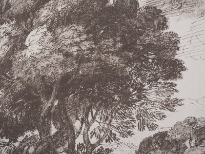 Claude GELLE (dit LE LORRAIN) : Paysage pastoral, Héliogravure signée