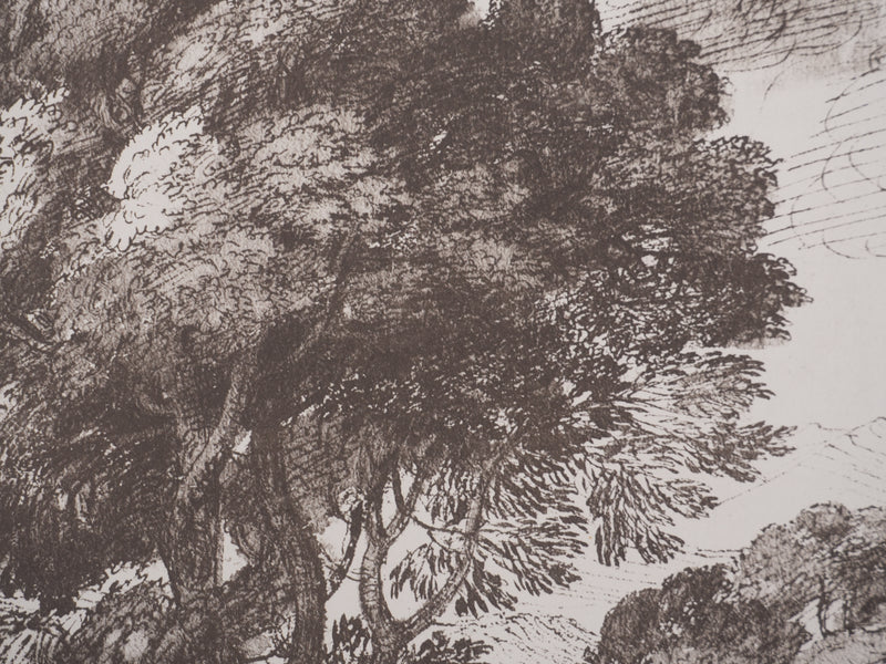 Claude GELLE (dit LE LORRAIN) : Paysage pastoral, Héliogravure signée