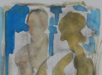 Jacques Gauthier TAL'HOUARN : Les figures abstraites, Dessin original signé