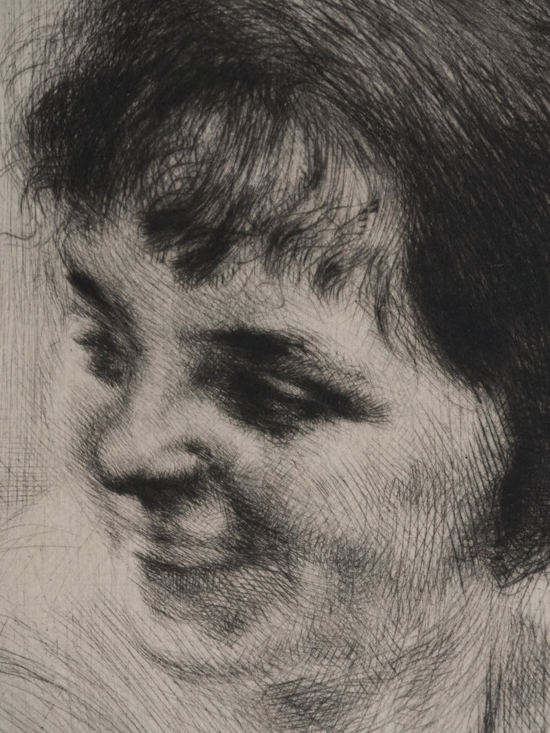 Edgar CHAHINE : Le rire, Gravure originale signée