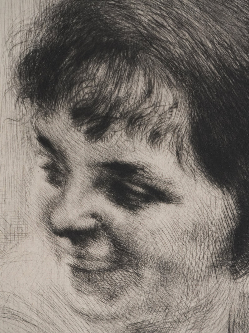 Edgar CHAHINE : Le rire, Gravure originale signée