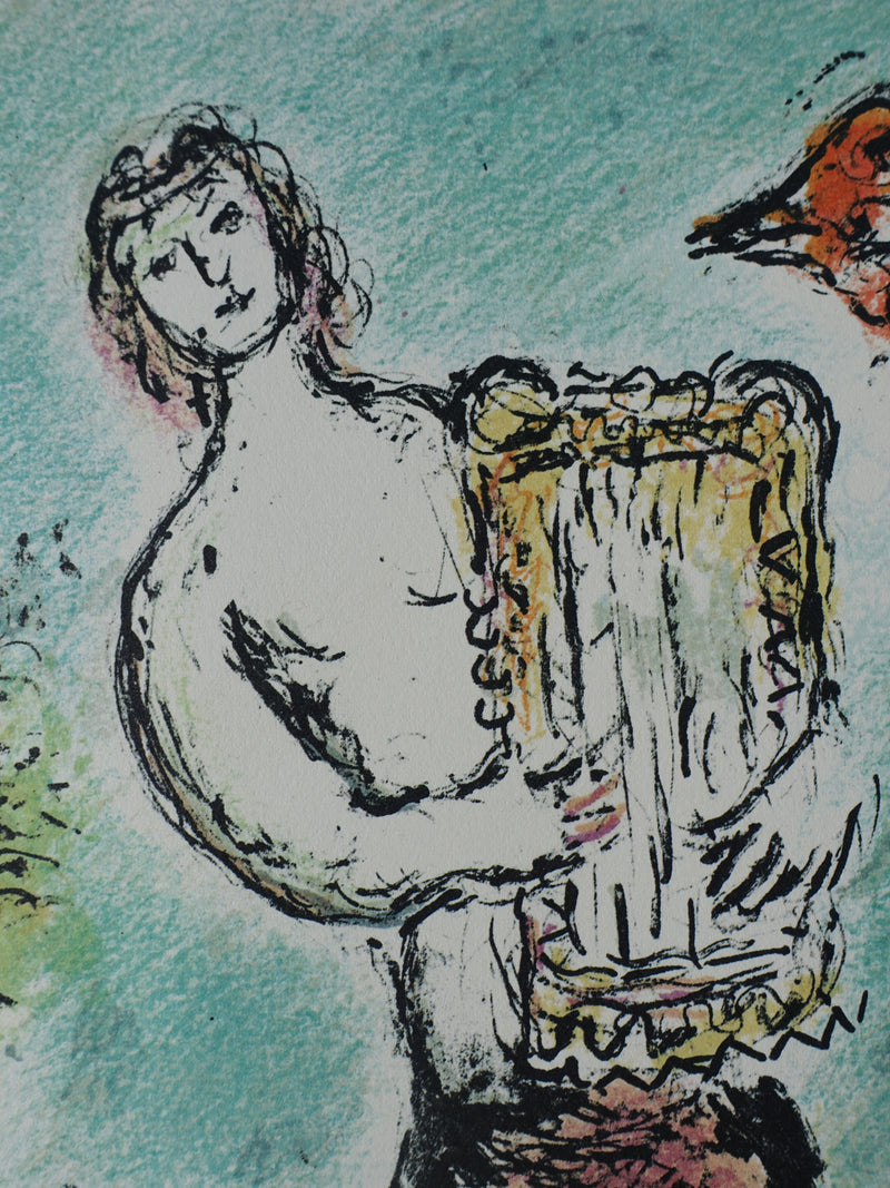 Marc CHAGALL : Le devin Théoclymène, Lithographie originale (photo de détail 4) - Crédit photo : Galerie Art.Paris