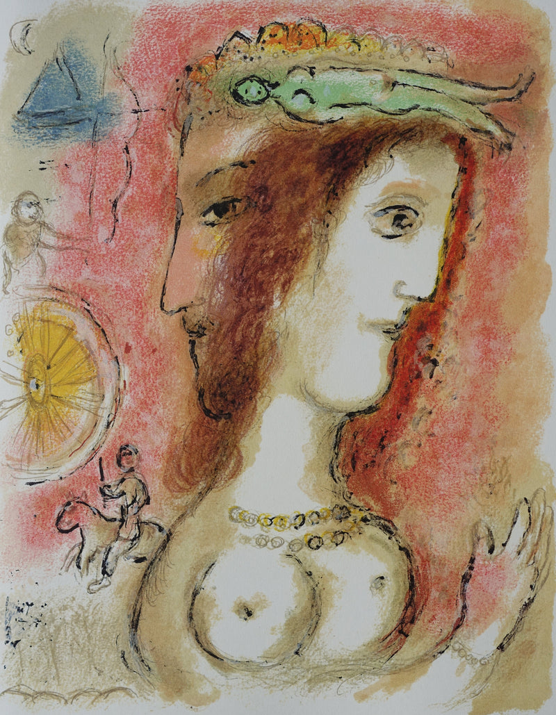 Marc CHAGALL : Ulysse et Pénélope, Lithographie originale (vue générale) - Crédit photo : Galerie Art.Paris