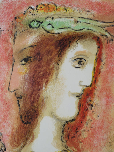 Marc CHAGALL : Ulysse et Pénélope, Lithographie originale (photo de détail 2) - Crédit photo : Galerie Art.Paris