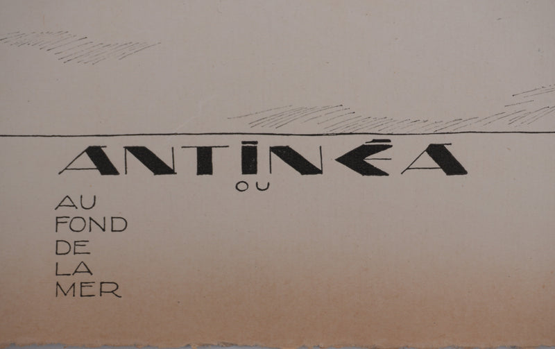 Mario SIMON : Antinéa, La séductrice, Lithographie originale signée