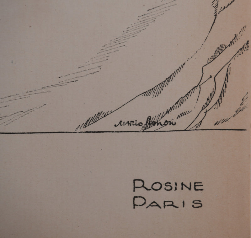 Mario SIMON : Antinéa, La séductrice, Lithographie originale signée