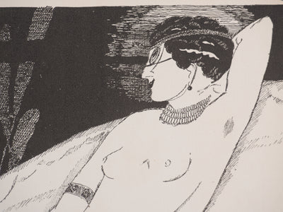 Mario SIMON : Antinéa, La séductrice, Lithographie originale signée