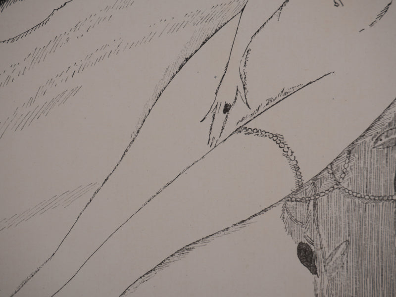 Mario SIMON : Antinéa, La séductrice, Lithographie originale signée
