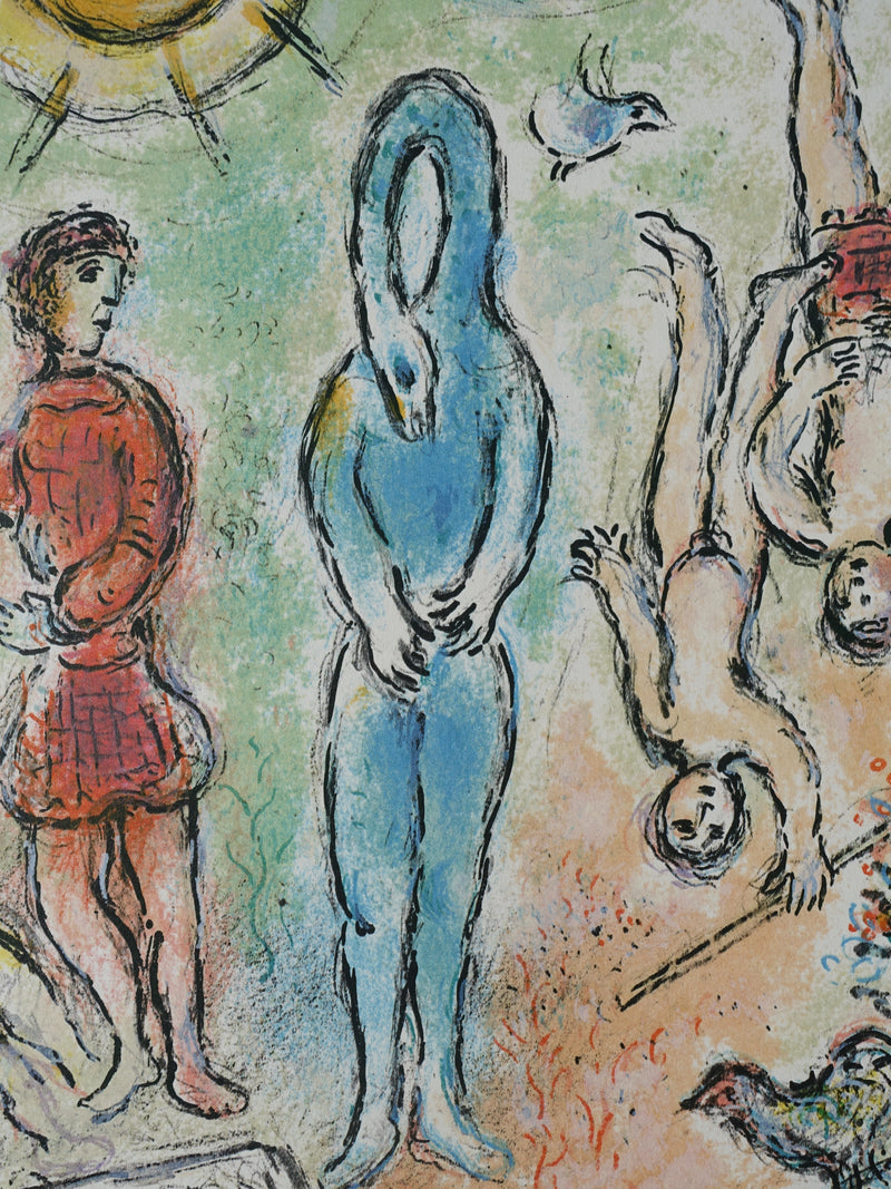 Marc CHAGALL : Le monde souterrain, Lithographie originale (photo de détail 2) - Crédit photo : Galerie Art.Paris