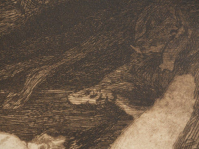 Marcel ROUX : Echoué sur la plage, Gravure originale