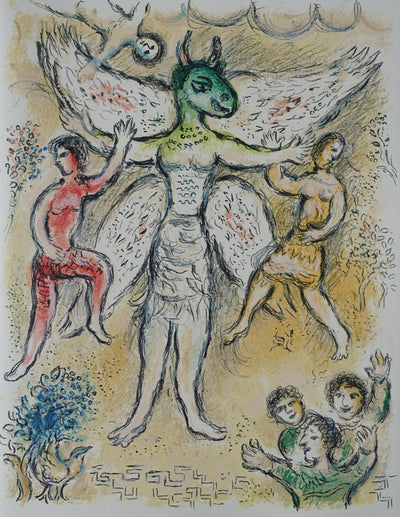 Marc CHAGALL : Eupithès prince d'Ithaque, Lithographie originale (vue générale) - Crédit photo : Galerie Art.Paris