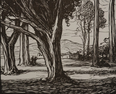 Pierre GUSMAN : Le petit bois, Gravure originale signée