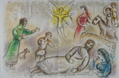 Marc CHAGALL : La paix retrouvée, Lithographie originale (vue générale) - Crédit photo : Galerie Art.Paris