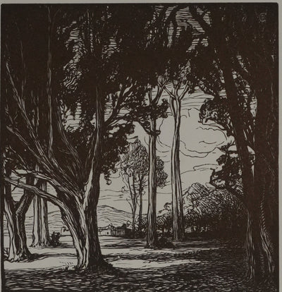 Pierre GUSMAN : Le petit bois, Gravure originale
