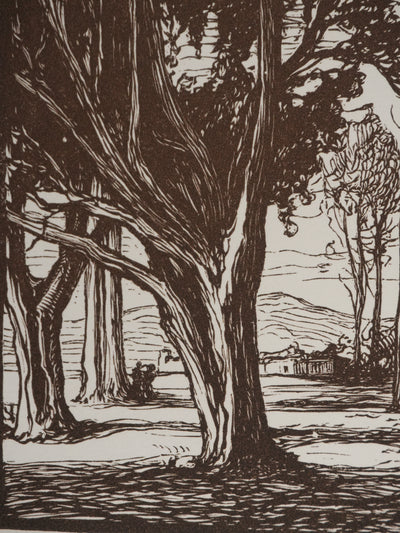 Pierre GUSMAN : Le petit bois, Gravure originale