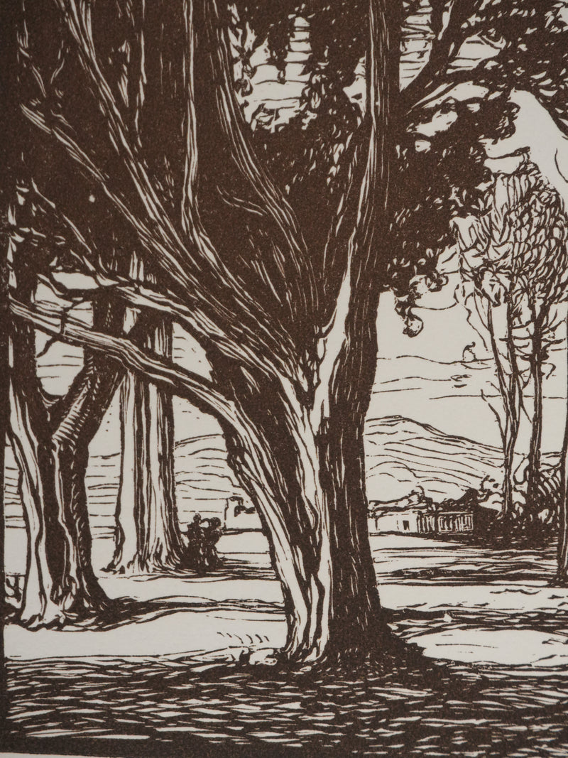Pierre GUSMAN : Le petit bois, Gravure originale