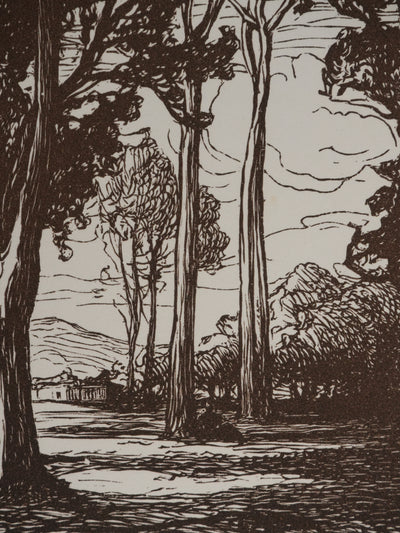 Pierre GUSMAN : Le petit bois, Gravure originale