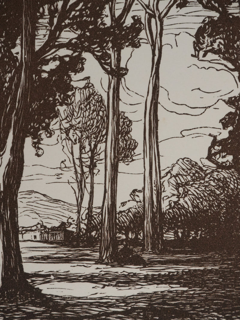 Pierre GUSMAN : Le petit bois, Gravure originale