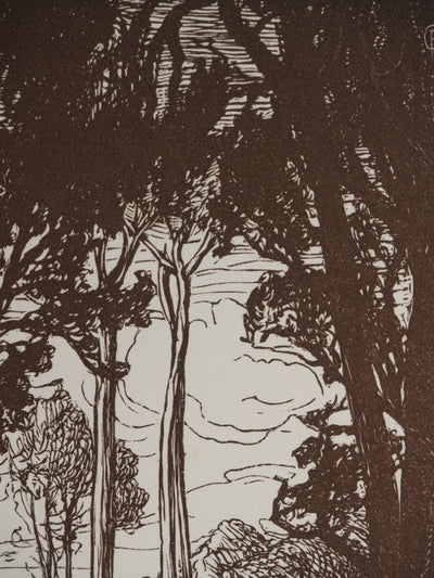 Pierre GUSMAN : Le petit bois, Gravure originale