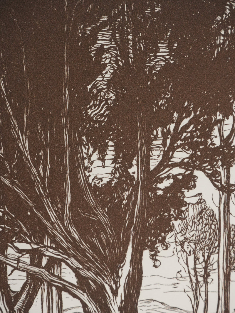Pierre GUSMAN : Le petit bois, Gravure originale