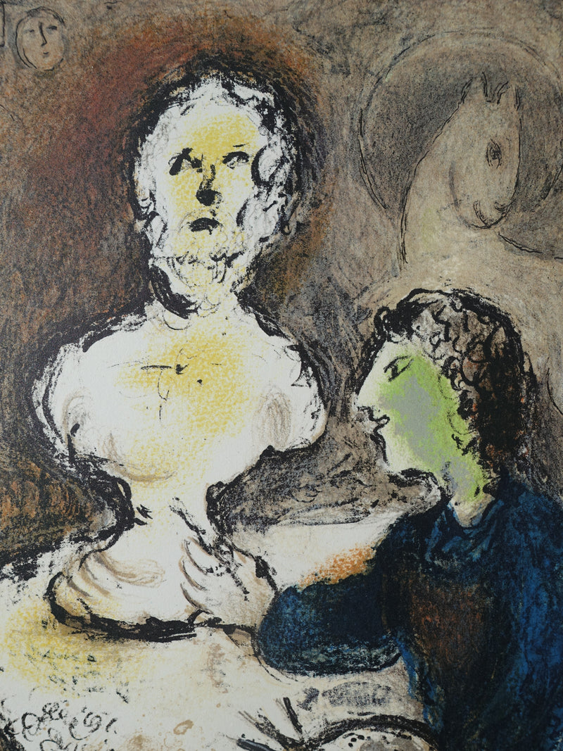 Marc CHAGALL : Le sculpteur, Lithographie originale (photo de détail 2) - Crédit photo : Galerie Art.Paris