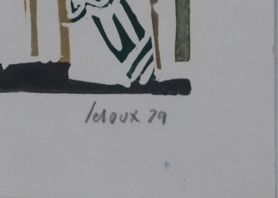 Jean-Michel LEROUX : Les Ménines, Lithographie originale signée