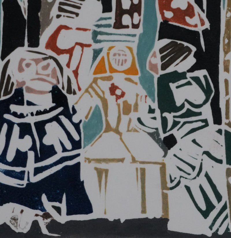 Jean-Michel LEROUX : Les Ménines, Lithographie originale signée