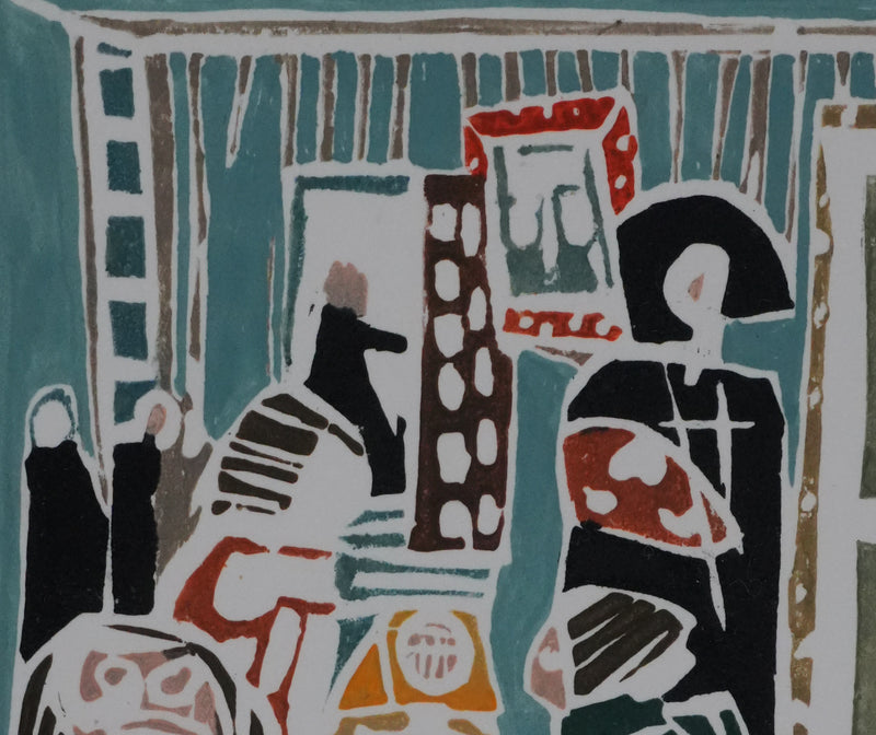 Jean-Michel LEROUX : Les Ménines, Lithographie originale signée