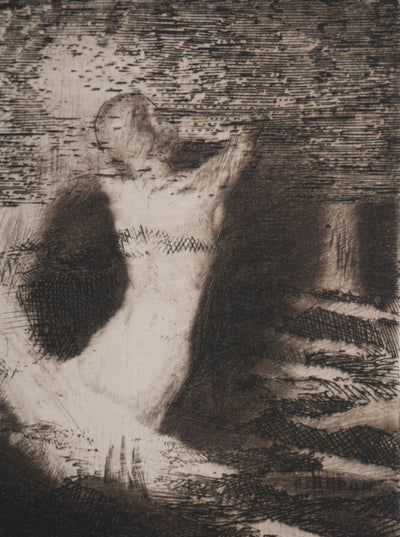 Odilon REDON : Le passage d'une âme, Gravure originale