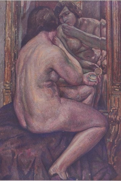Augustin CARRERA : La femme au miroir, Héliogravure