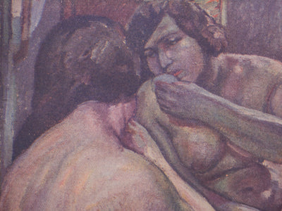 Augustin CARRERA : La femme au miroir, Héliogravure