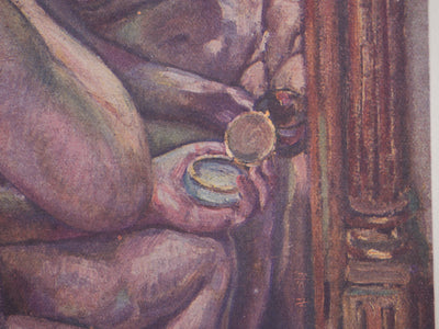 Augustin CARRERA : La femme au miroir, Héliogravure