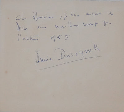 Annie PROSZYNSKA : Nu abstrait, Lithographie originale signée