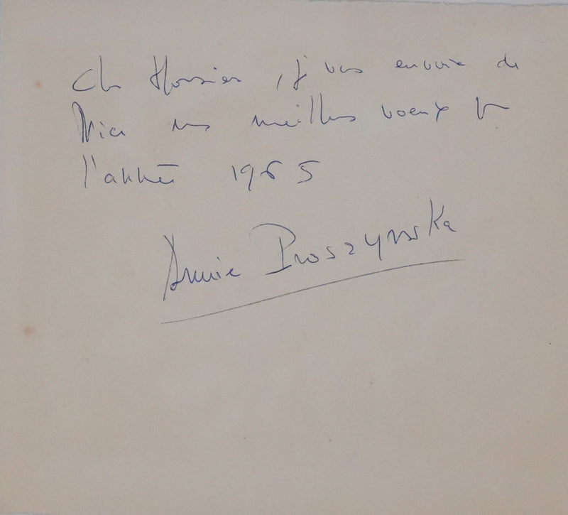 Annie PROSZYNSKA : Nu abstrait, Lithographie originale signée