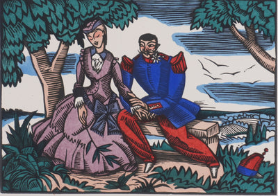 Jean-Gabriel DARAGNES : Les offensives du Printemps, Lithographie originale
