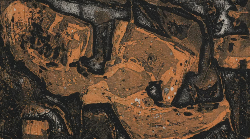 Annie PROSZYNSKA : Nu abstrait, Lithographie originale signée