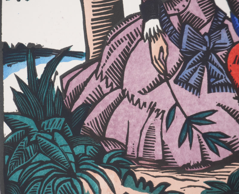 Jean-Gabriel DARAGNES : Les offensives du Printemps, Lithographie originale