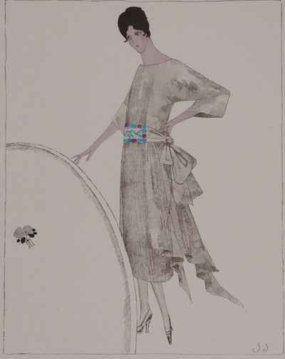 Ecole XXème : La nouvelle robe, Lithographie