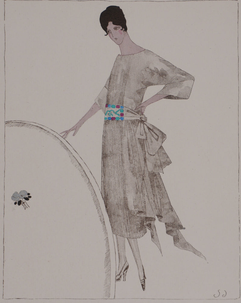 Ecole XXème : La nouvelle robe, Lithographie