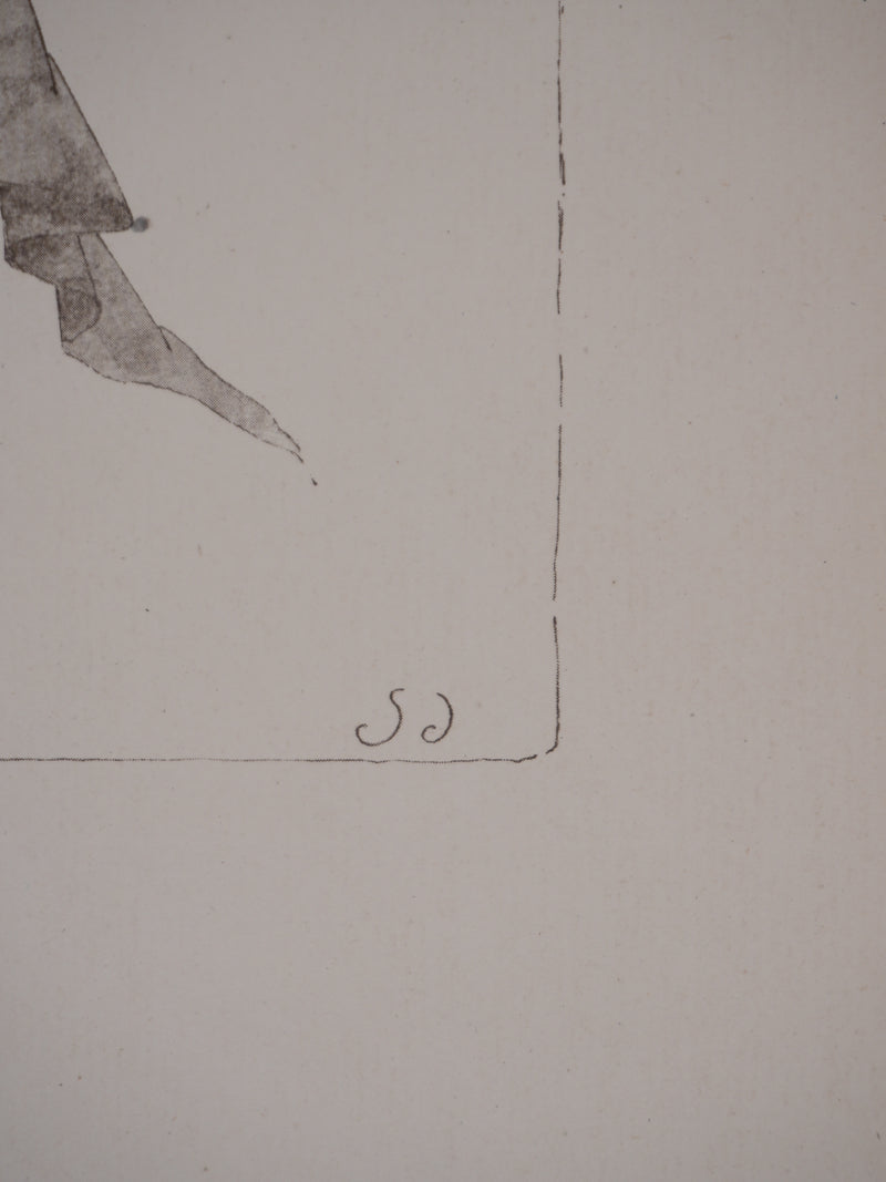 Ecole XXème : La nouvelle robe, Lithographie