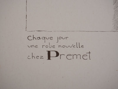 Ecole XXème : La nouvelle robe, Lithographie