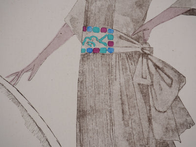 Ecole XXème : La nouvelle robe, Lithographie