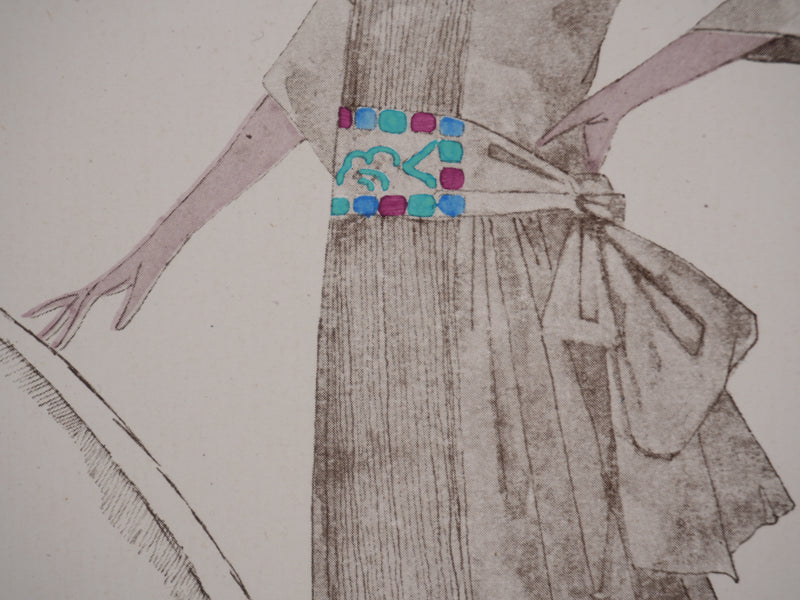 Ecole XXème : La nouvelle robe, Lithographie